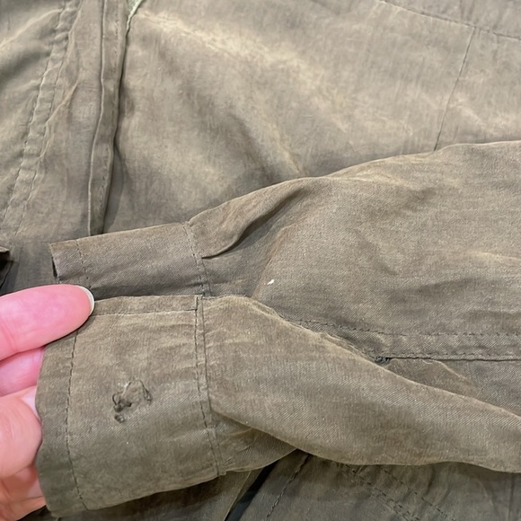 Brandy Melville Army Green Hailey Utility Jacket One Size med - Picture 7 of 10